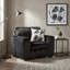 Collection salon, canapé, causeuse et pouf, noir profond-242003106