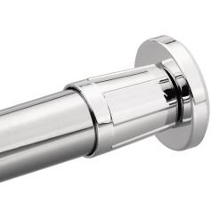 Donner 62.5" Straight Tension Shower Curtain Rod