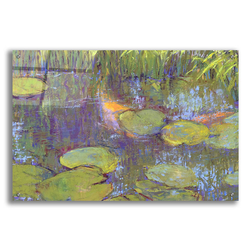 Art mural en verre Winston Porter «Hide and Seek» par Carol Strock Wasson, H 24 po x l 36 po x P 0,2 po