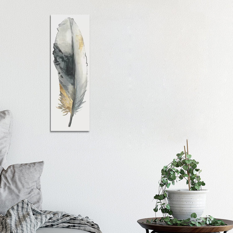Secret Gold I by Eva Watts - Wrapped Canvas Panoramic Gallery-Wrapped Canvas Giclée, 30.48 cm H x 91.44 cm W x 1.91 cm D