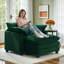 Fauteuil surdimensionné en velours côtelé de 40 po avec repose-pieds Cloud-941363059