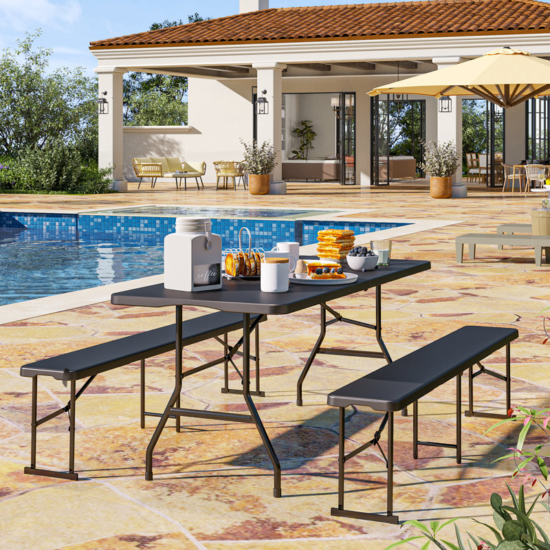 Ensemble repas pour 8 personnes Deronne, Noir