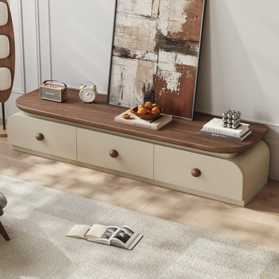 Wood TV Stand with Storage drawers