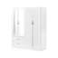 Esteline 4 Door Manufactured Wood Wardrobe