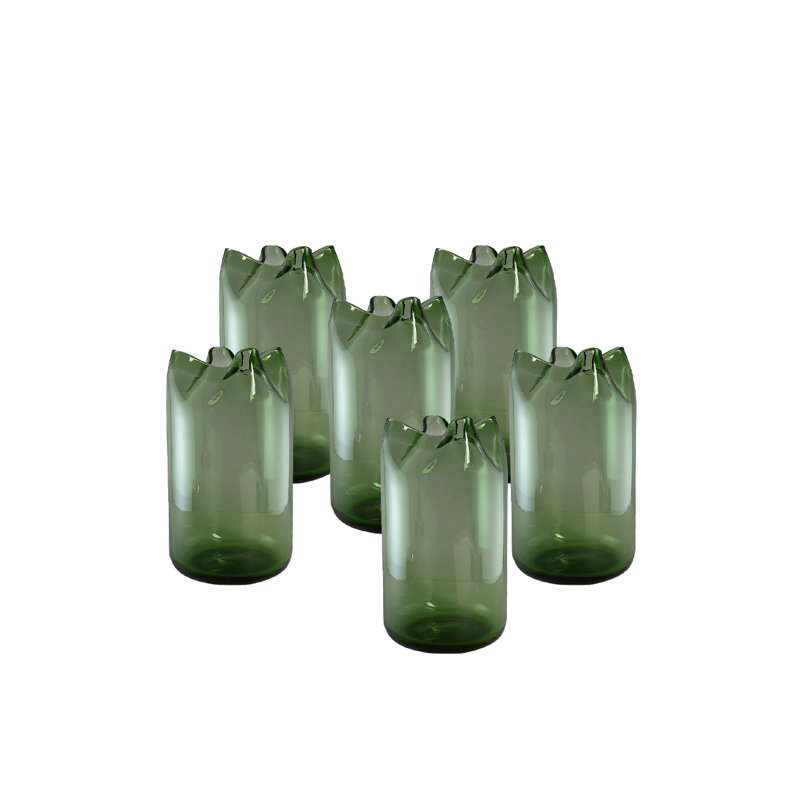  Vase en verre Mosswave Green
