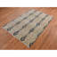 Tapis en laine noué à la main de style ikat ton sur ton brun 5 pi 10 po x 8 pi 7 po 00F42E940E58458A957C93027725CE0B