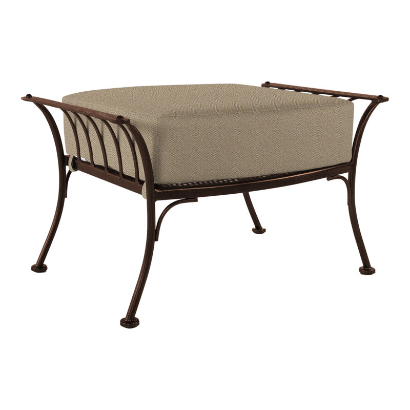 Monterra Outdoor Ottoman, Copper Creek, Harris Stone