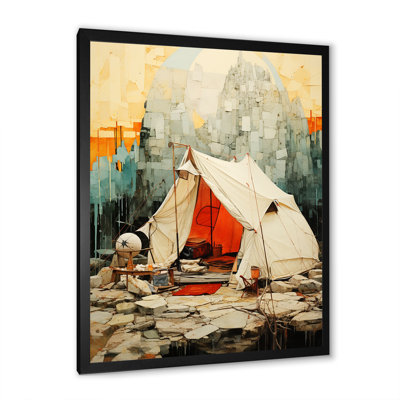 " Minimalism Camping Travel Collage "