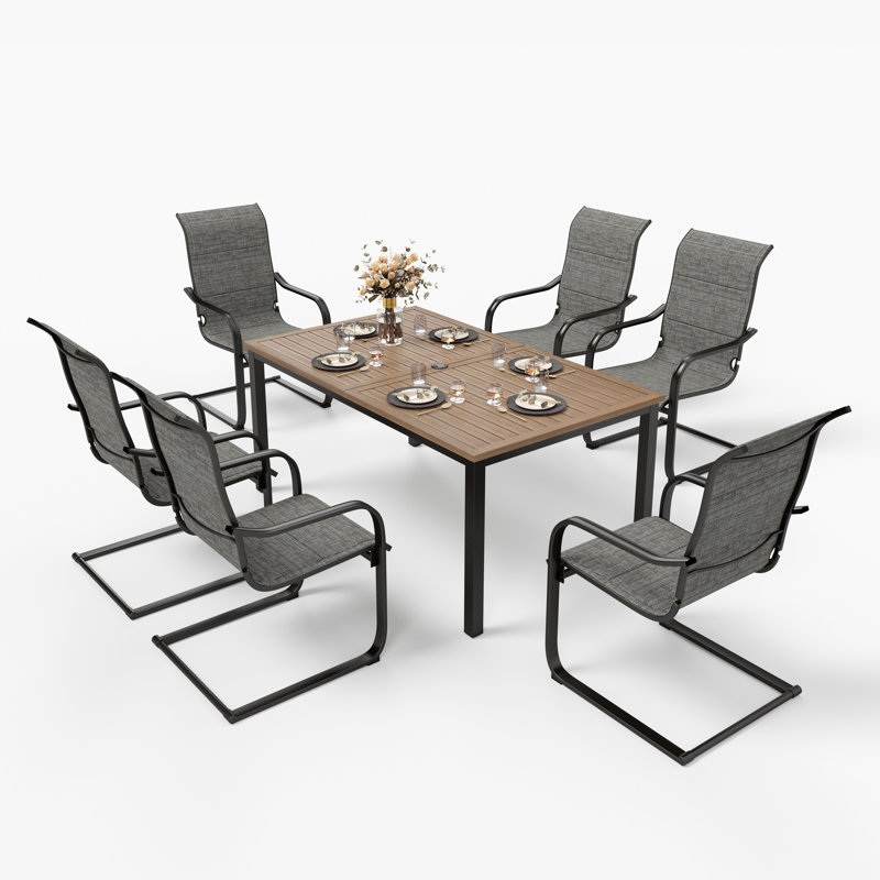 Ensemble de salle à manger rectangulaire pour 6 personnes 64 po Alyah