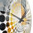 Gold Grey Gleaming Geometry VI - Abstract Collages Wall Clock-101236570