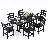 6-Person Hdpe Outdoor Dining Set-1938010583