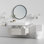 Ensemble d'accessoires de salle de bain mural 10 pièces avec barres à serviettes, crochets, anneaux et porte-papier 23,6 po