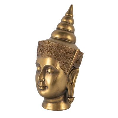 6.3X7.5X14.2" Buddha Statue Head