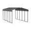 Abri de voiture en acier galvanisé, 12 x 24 x 9-90469433