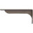 2"W x 12"D x 5 1/4"H Embrey Steel Bracket, Hammered Silver-64105819-89194596