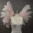 Large Ostrich Feather Wings - Light Pink