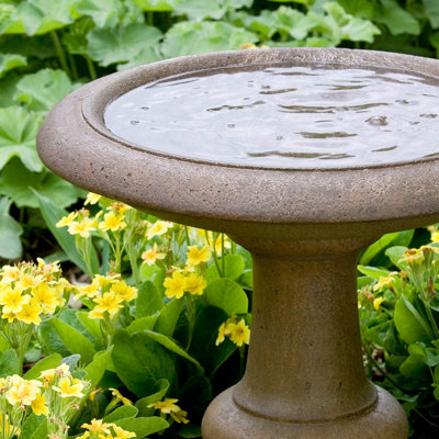 Connerton Concrete Pedestal Birdbath