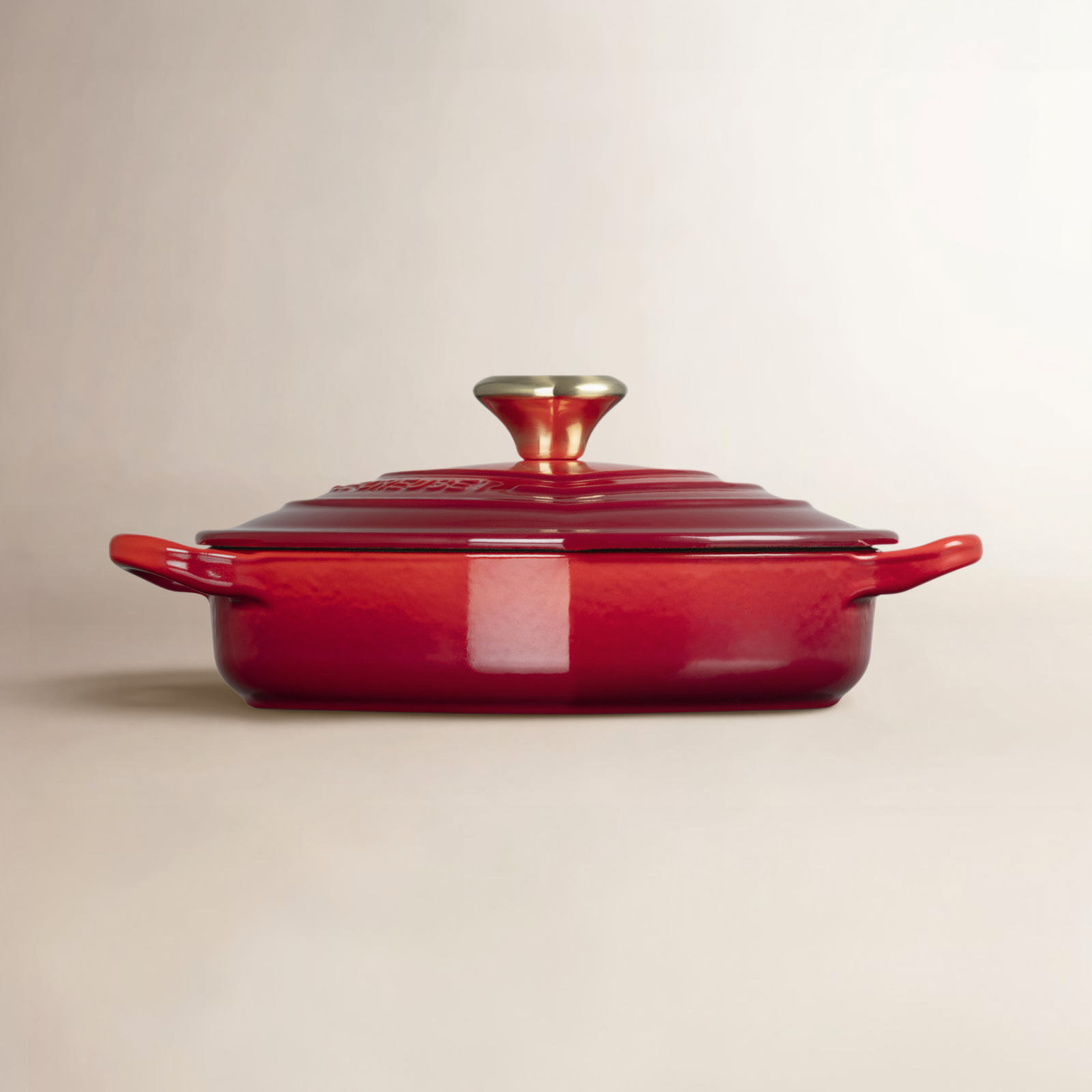 Cast Iron Heart Dish, Red