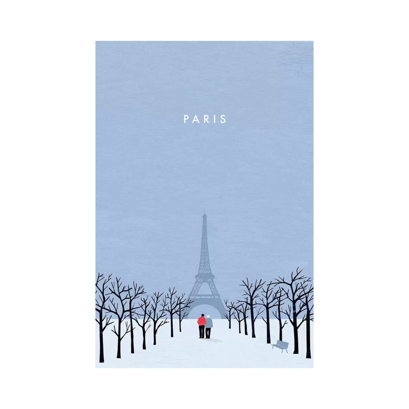 Paris by Katinka Reinke - Wrapped Canvas Print, 20.32 cm H x 30.48 cm W