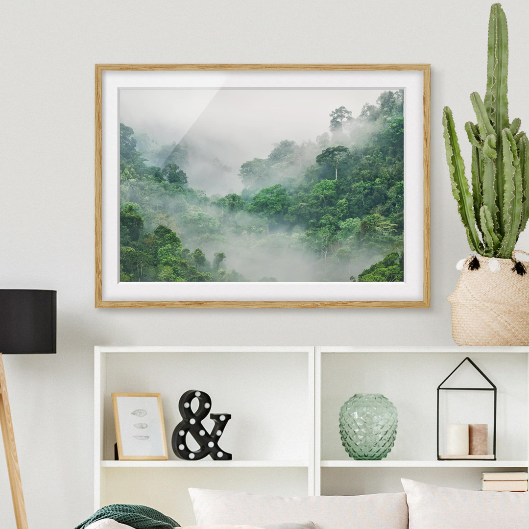 Gerahmtes Poster Jungle in the Mist