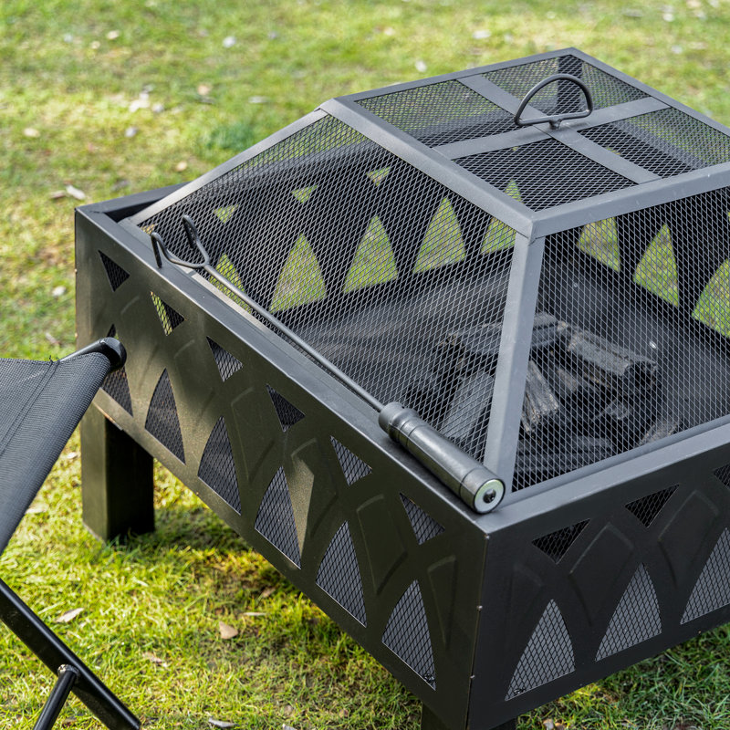 Briner Square Steel Fire Pit