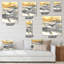 Horloge murale dorée Glamour Direction II-1615575860