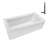 Streamline 66 in. x 32 in. Acrylic Left-Hand Drain Alcove Bathtub in Glossy White With External Drain-101699432