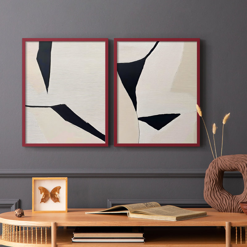 Série ABSTRACT DCxxxi - reproduction encadrée de qualité supérieure - prête à être accrochée - aucun clou requis - aucun clou requis