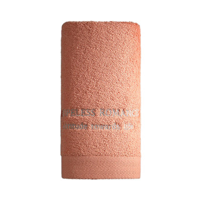 Serviette de toilette épaisse et douce pour la salle de bain, serviette en fibre de polyester pour laver le visage et le cadeau à la maison, orange 29,1 x 13,3 po