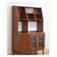 Armoire alimentaire simple en bois massif avec porte en verre