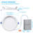 5cct Dimmable 6" Led Remodel Recessed Light With J-box, Color Temperature Selectable