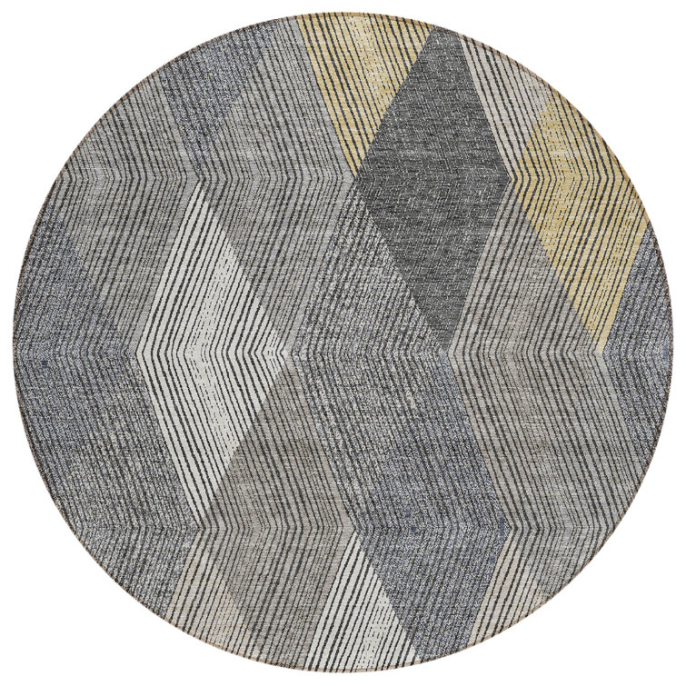 Aquaisha Washable Geometric Rug