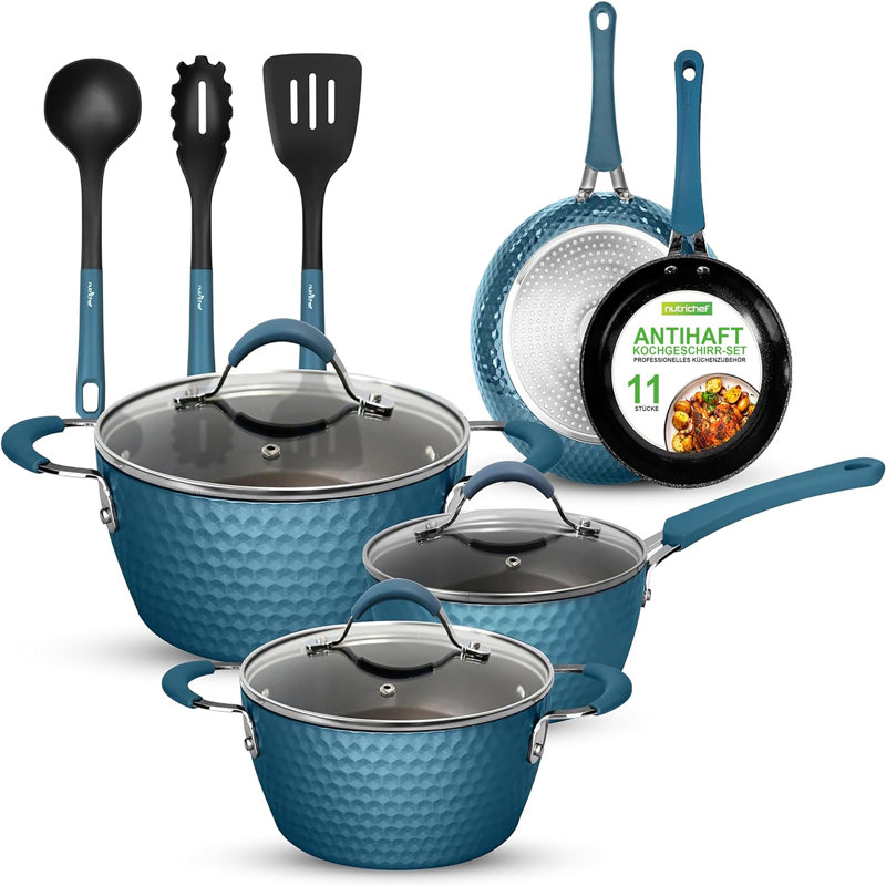 Menelaus 11 - Piece Aluminum Cookware Set
