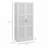 71" Tall Storage Cabinet with Movable Storage Shelves