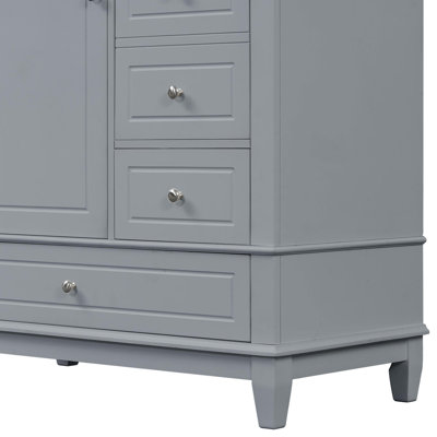 36" Bathroom Vanity with Sink and Versatile Storage