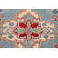 Tapis oriental Kazak à motif géométrique bleu clair 4 x 6