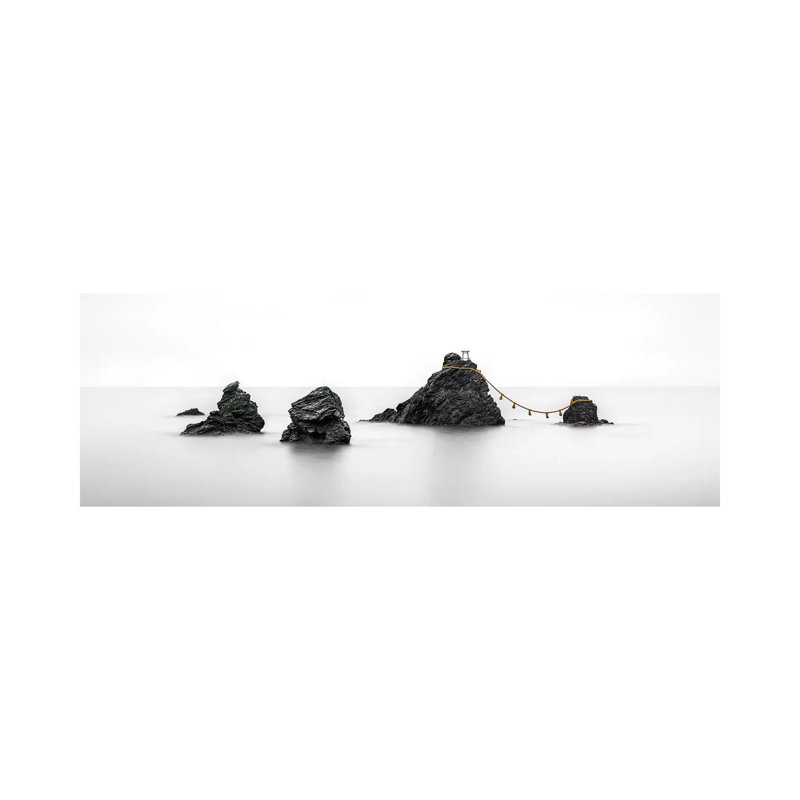 Meoto Iwa Rocks, Mie Prefecture, Japan by Jan Becke - Wrapped Canvas Panoramic Print, 50.8cm H x 152.4cm W x 1.91cm D