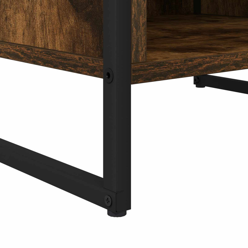 Unfinished TV Stand for TVs up to 77", Smoke Oak