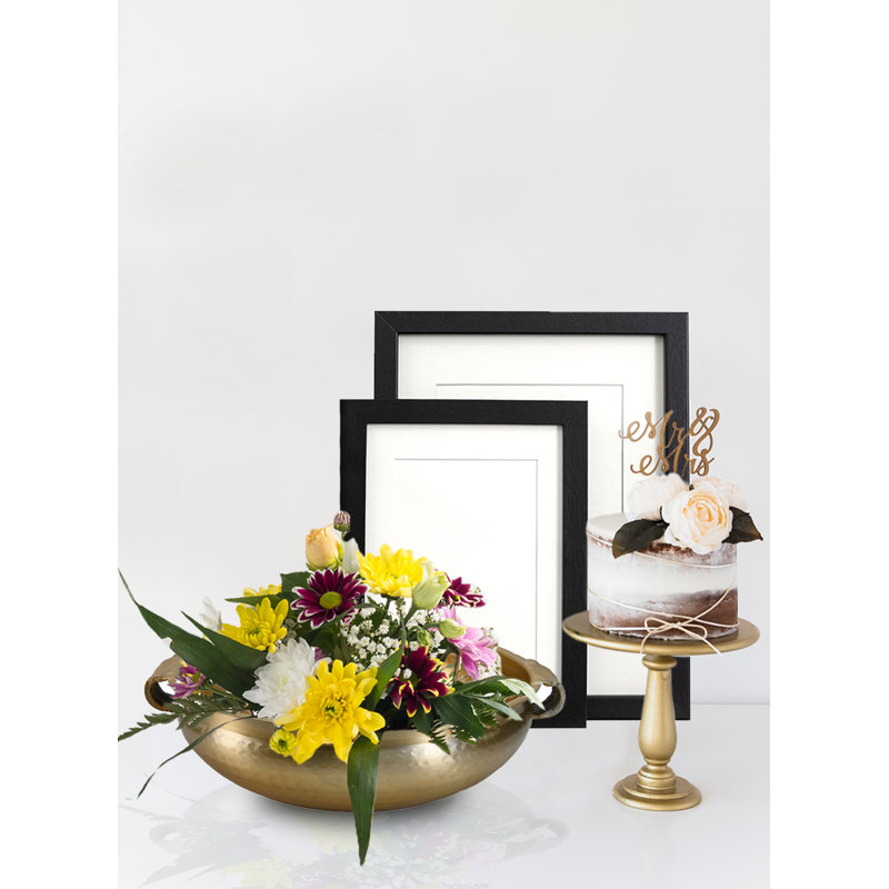 Bol décoratif en aluminium Nikithasri, L 15,50 po