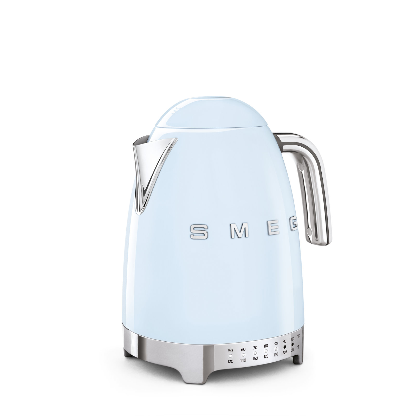 SMEG 50s Style Variable Temp Electric Kettle, Pastel Blue