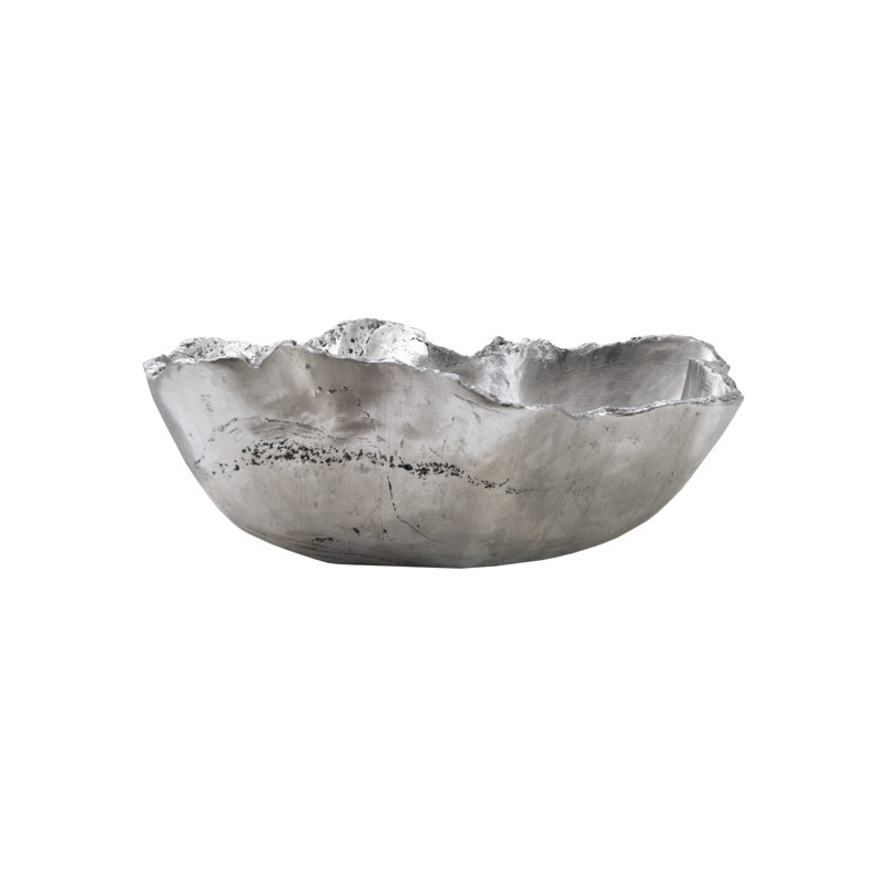 Resin Composite Bowl, Silver Leaf, Small
