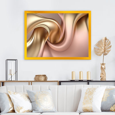 Genesis - Abstract Liquid Ink Framed Canvas Print Wall Art