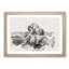 Two Elephants - Single Picture Frame Print on MDF-56882302-56882301