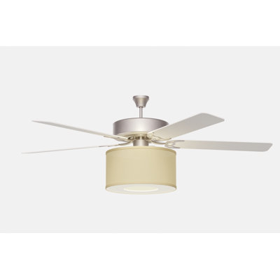 Abat-jour en lin pour ventilateur de plafond P 8 po x 15 po de diamètre + Ensemble d'adaptateur de ventilateur + Diffuseur (tout est nécessaire dans 1 boîte)