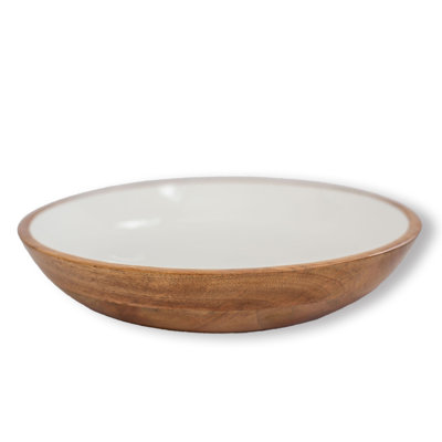 Millwood Pines Mango Wood Salad Bowl