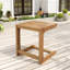 Table d'appoint en forme de C en bois d'acacia Harry
