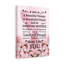 Mom Message Lucky And Proud Mother - Wrapped Canvas Print-1674090883