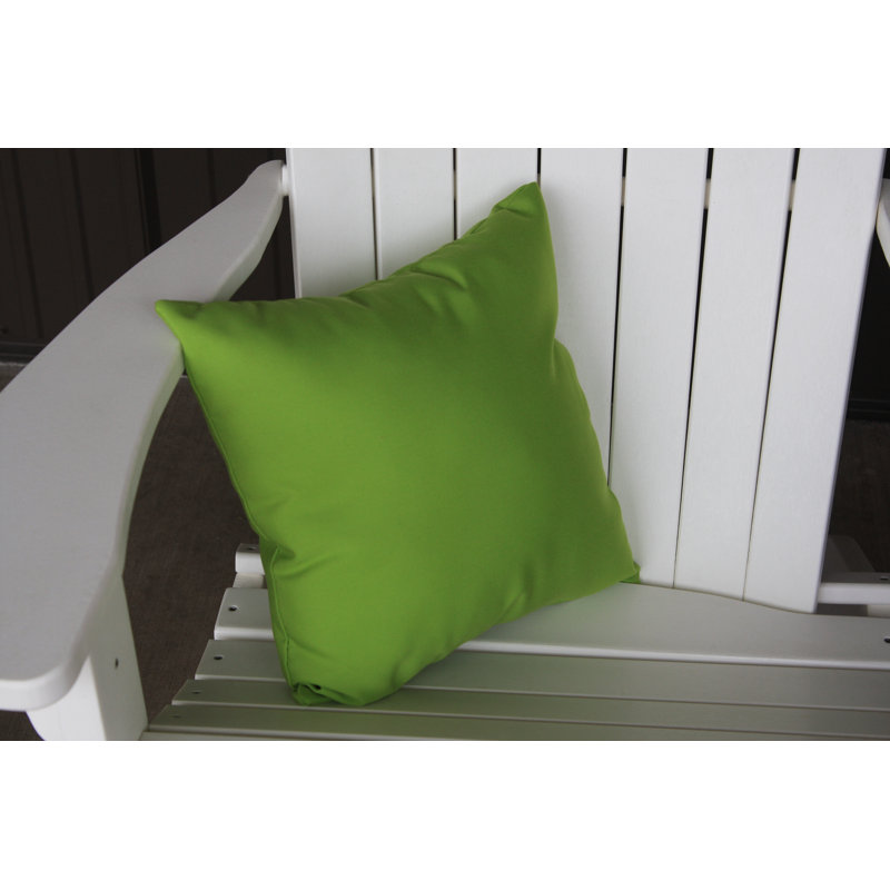 Housse de coussin d'extérieur carré Sundown, H 20 po x l 20 po, Vert lime