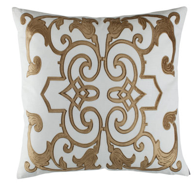 Mozart Linen Square Pillow Cover & Insert