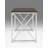 Office Workspace Desk MDF/Chrome In Brown